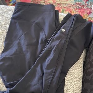 All black Lululemon Fast and Free High-Rise Tights